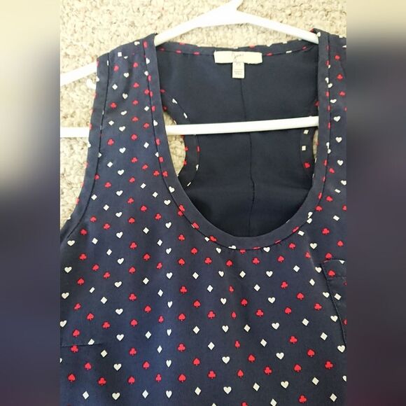 Joie silk dress - in red, white and blue cute patterns size XS - Picture 8 of 12